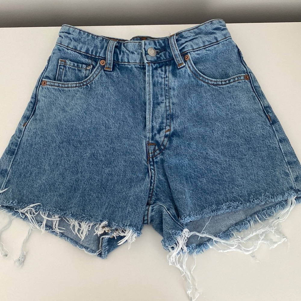 H&M Vintage High Waist Shorts - Denim